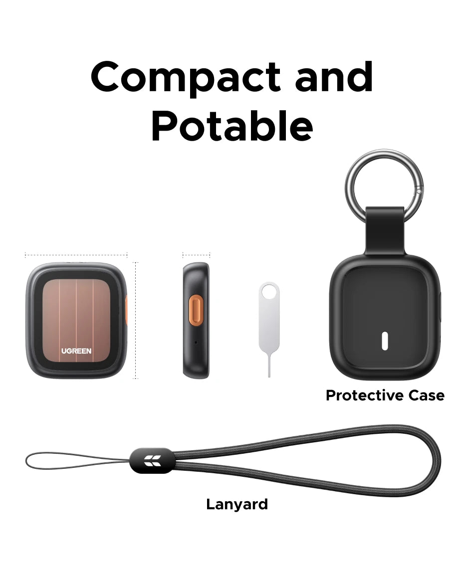Solar Powered Bluetooth Item Tracker for Apple Find My - 23
