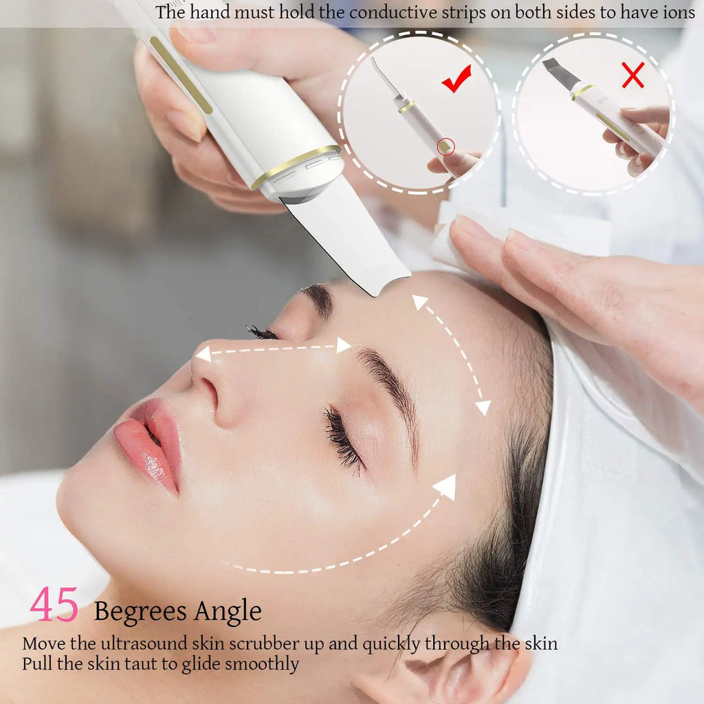 Ultrasonic Face Spatula and Pore Cleaning Tool
