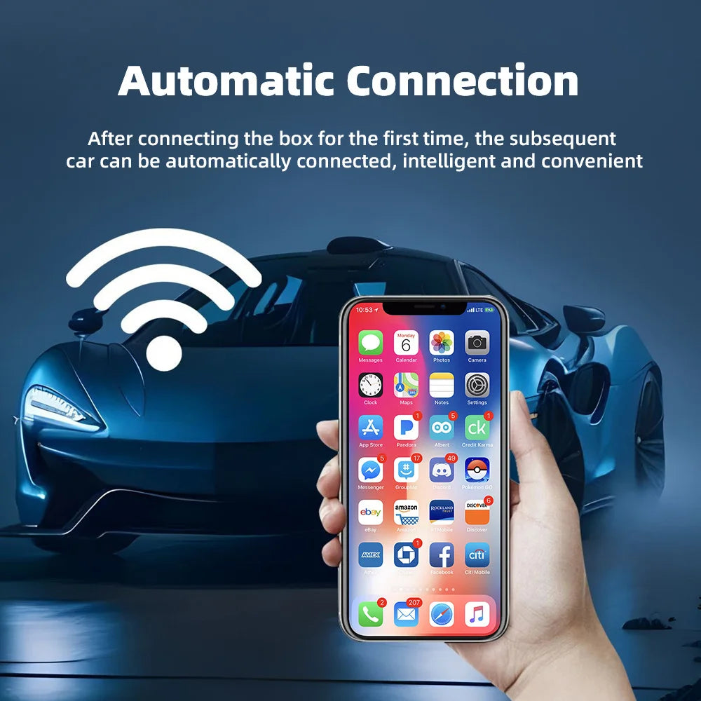 2 in 1 Wireless CarPlay and Android Auto Adapter 5.8Ghz Bluetooth 5.0
