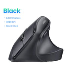 Ergonomic Vertical Wireless Mouse with Bluetooth and 2.4G