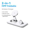 2-in-1 Magnetic Wireless Charging Station for iPhone and Earphones