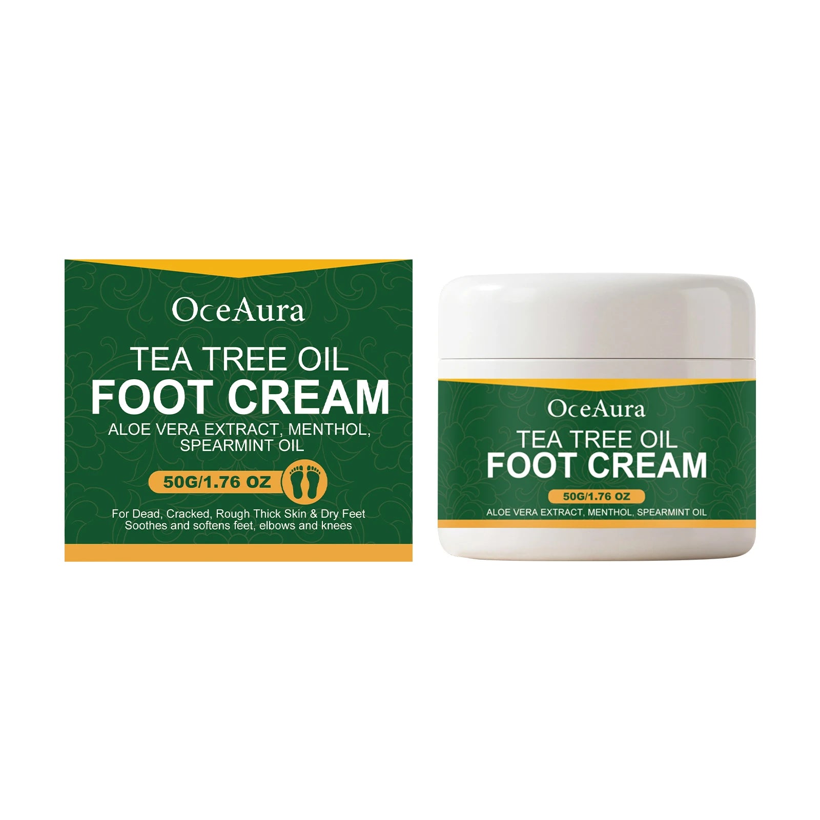 Tea Tree Oil Moisturizing Foot Cream for Cracked Heels - 16