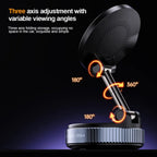 15W Magnetic Wireless Charging Phone Holder with Vacuum Suction Mount