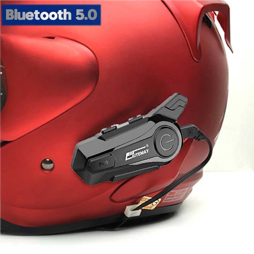 Bluetooth 5.0 Motorcycle Helmet Intercom Headset
