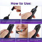 Rechargeable Electric Toothbrush with 5 Modes and 4 Brush Heads