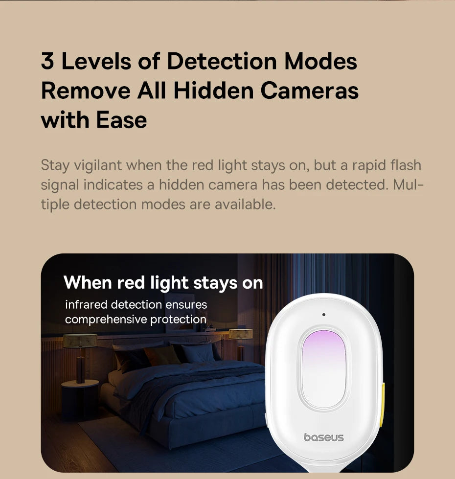 Portable Infrared Hidden Camera Detector and Security Alarm - 14
