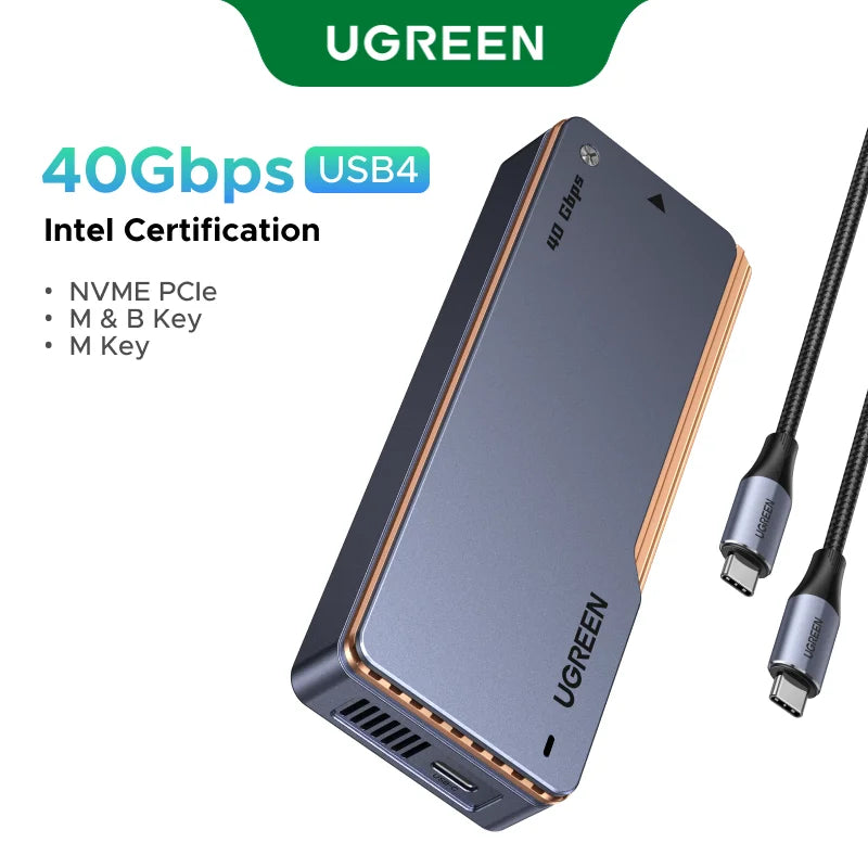 40Gbps USB4 M.2 NVMe SSD Enclosure Adapter - 28