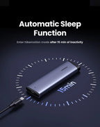 Dual Protocol M.2 NVMe and SATA SSD Enclosure 10Gbps USB-C Adapter
