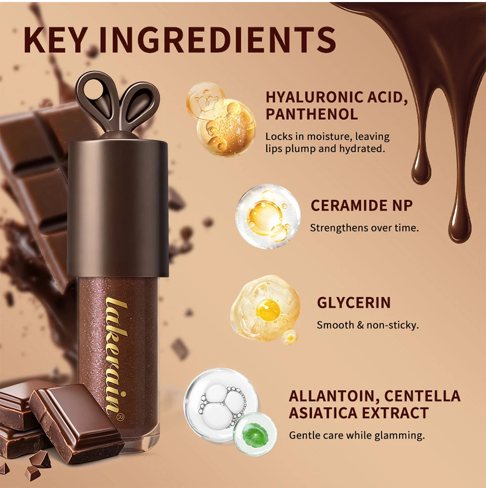 Moisturizing Honey and Chocolate Lip Gloss Set