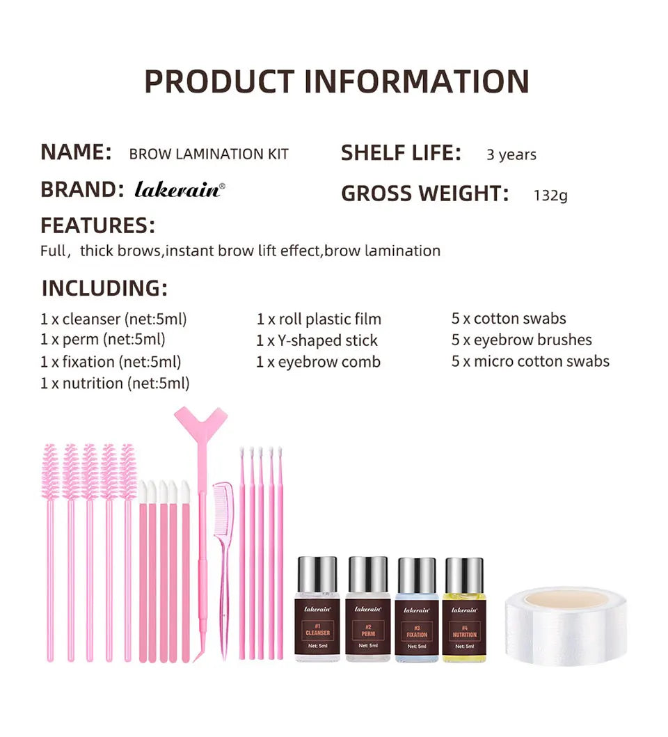 Professional Eyebrow Lamination Lifting and Shaping Kit