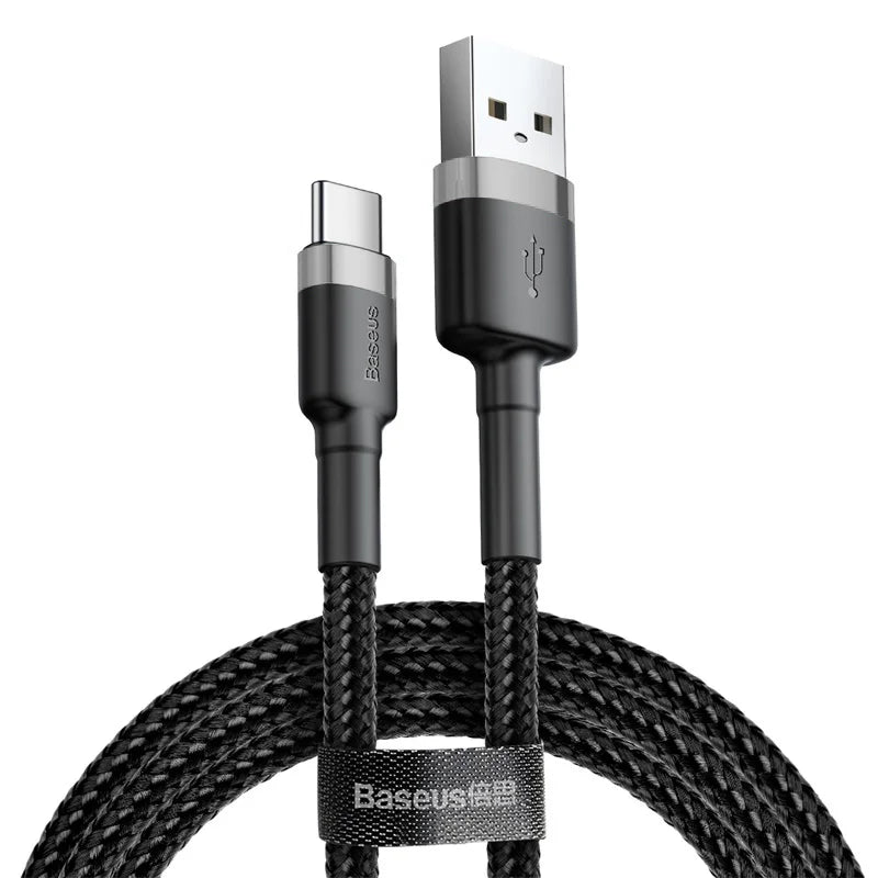 3A Fast Charging USB-A to USB-C Braided Data Cable - 27