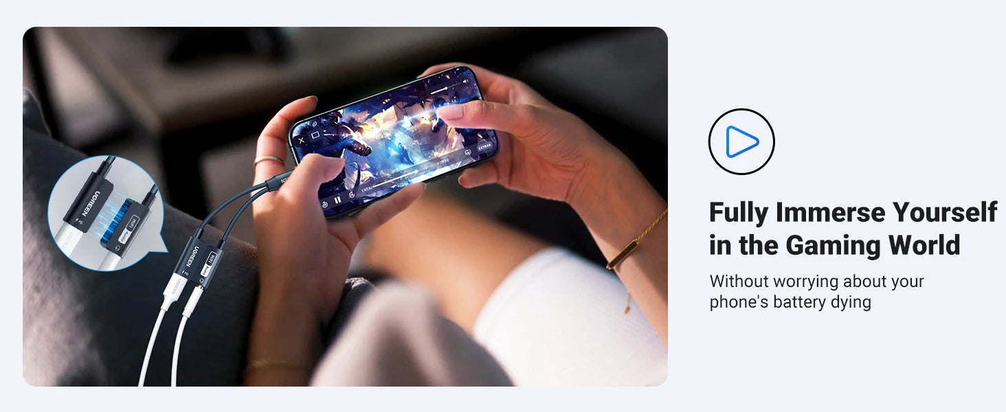 USB-C to 3.5mm Headphone Adapter with 60W PD Fast Charging - 16