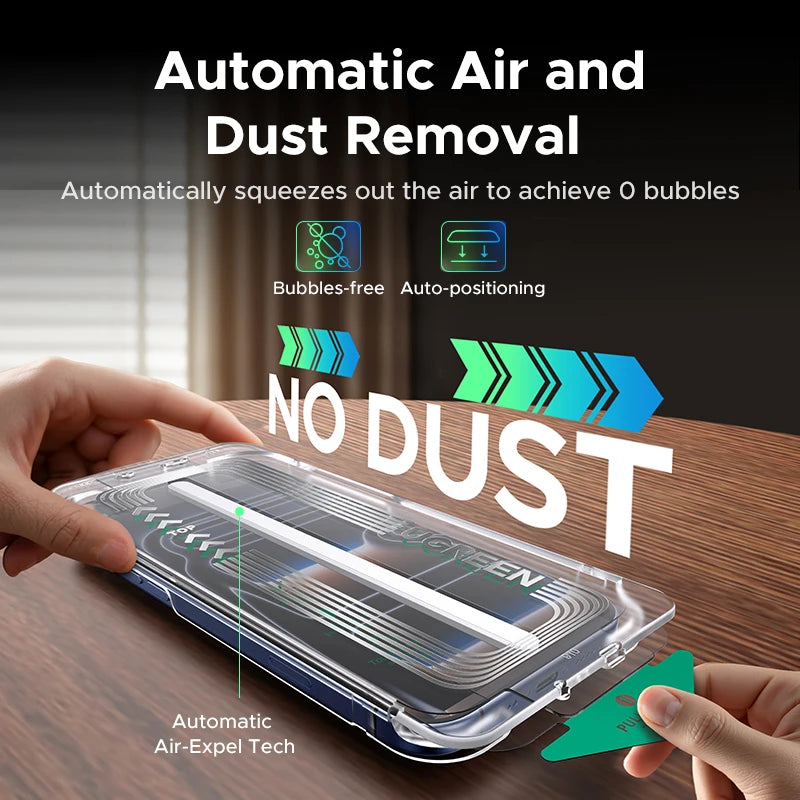 Auto-Installation Tempered Glass Screen Protector for iPhone Series