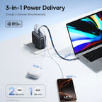 100W GaN Fast Charger with Retractable USB-C Cable