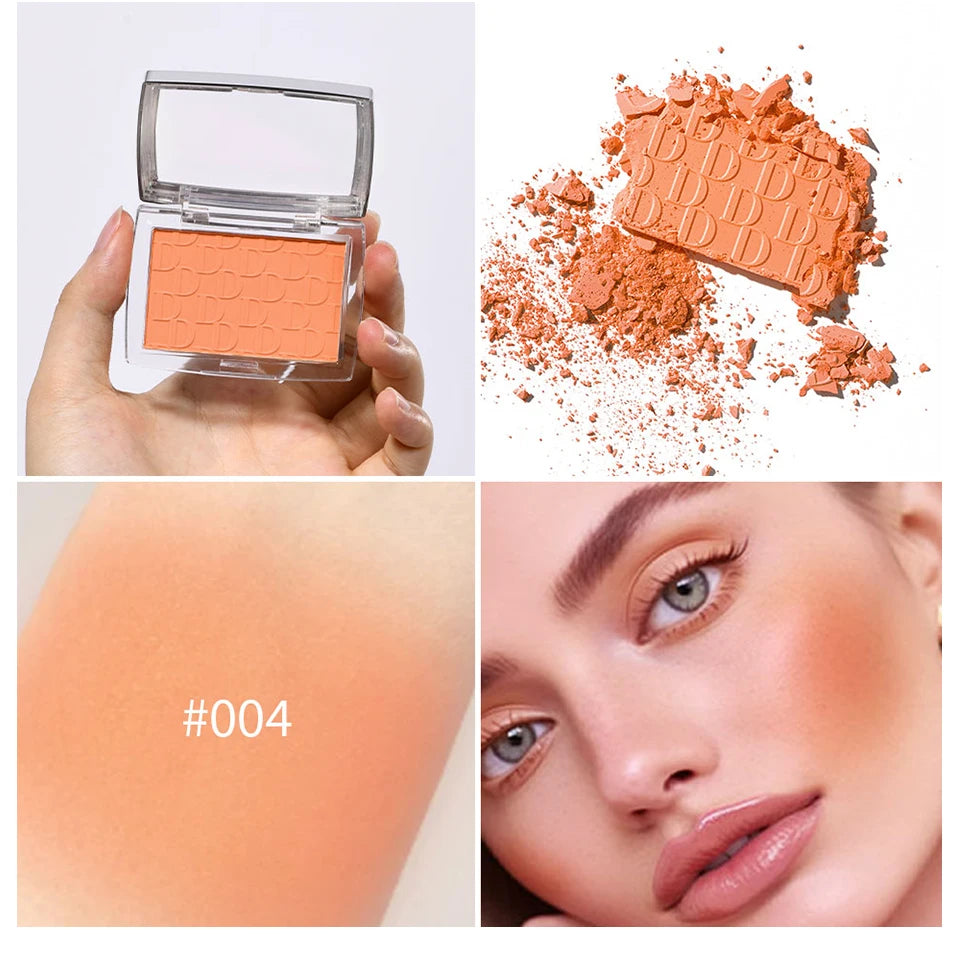 Matte Embossed Powder Blush Palette for Natural Cheek Color - 13