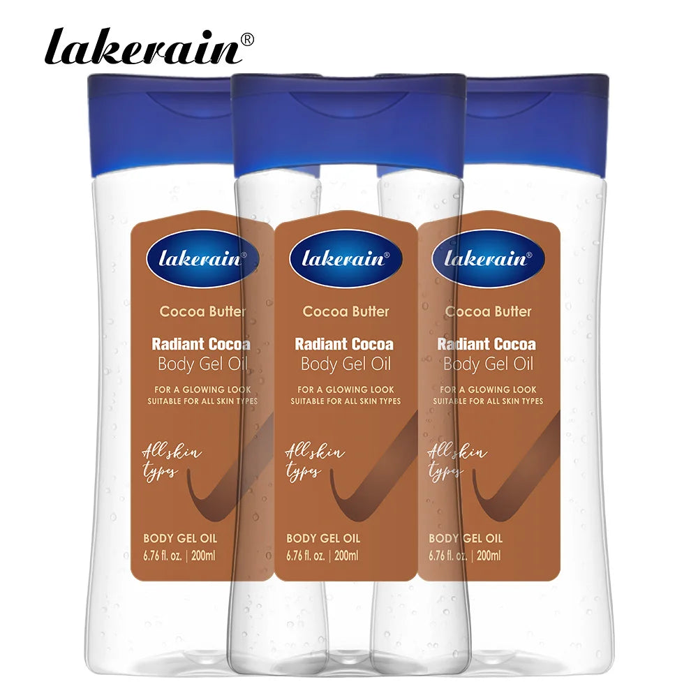 Radiant Cocoa Butter Body Gel Oil for Hydrated Glowing Skin