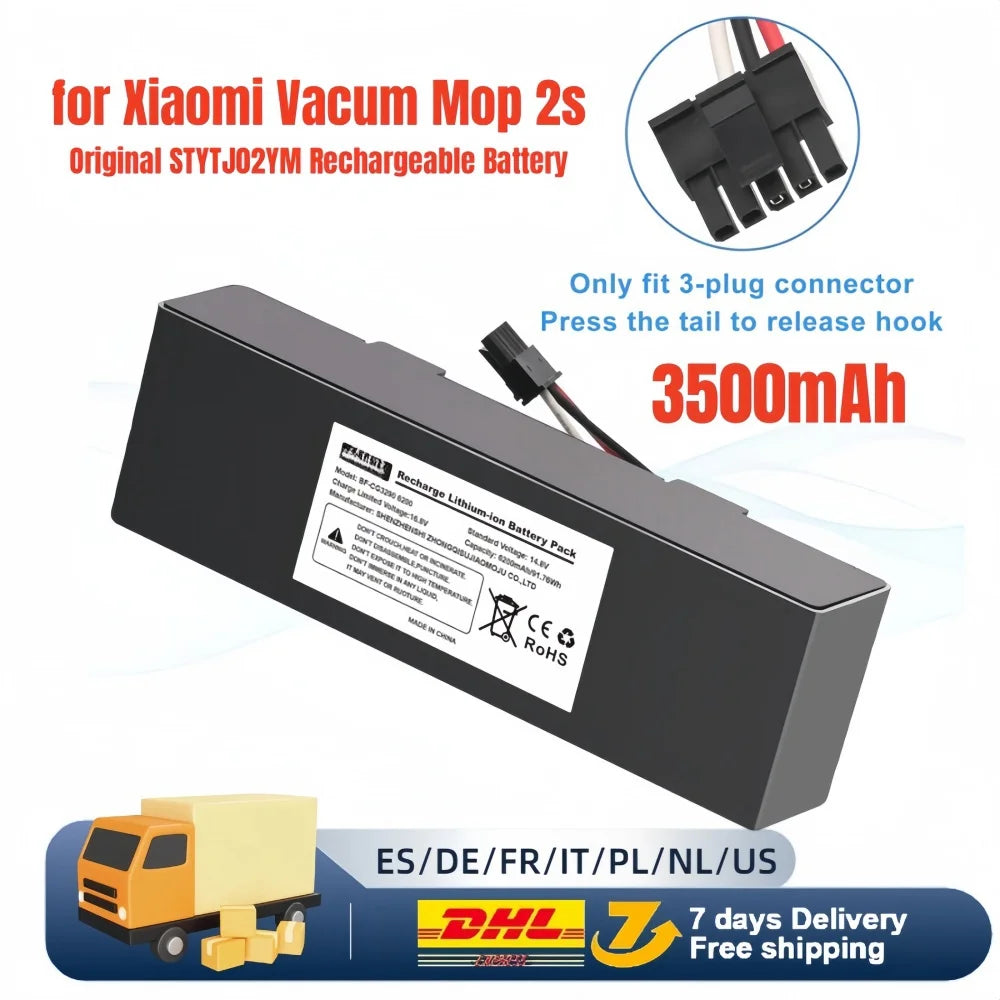 Replacement Lithium-Ion Battery for Robot Vacuum Cleaners