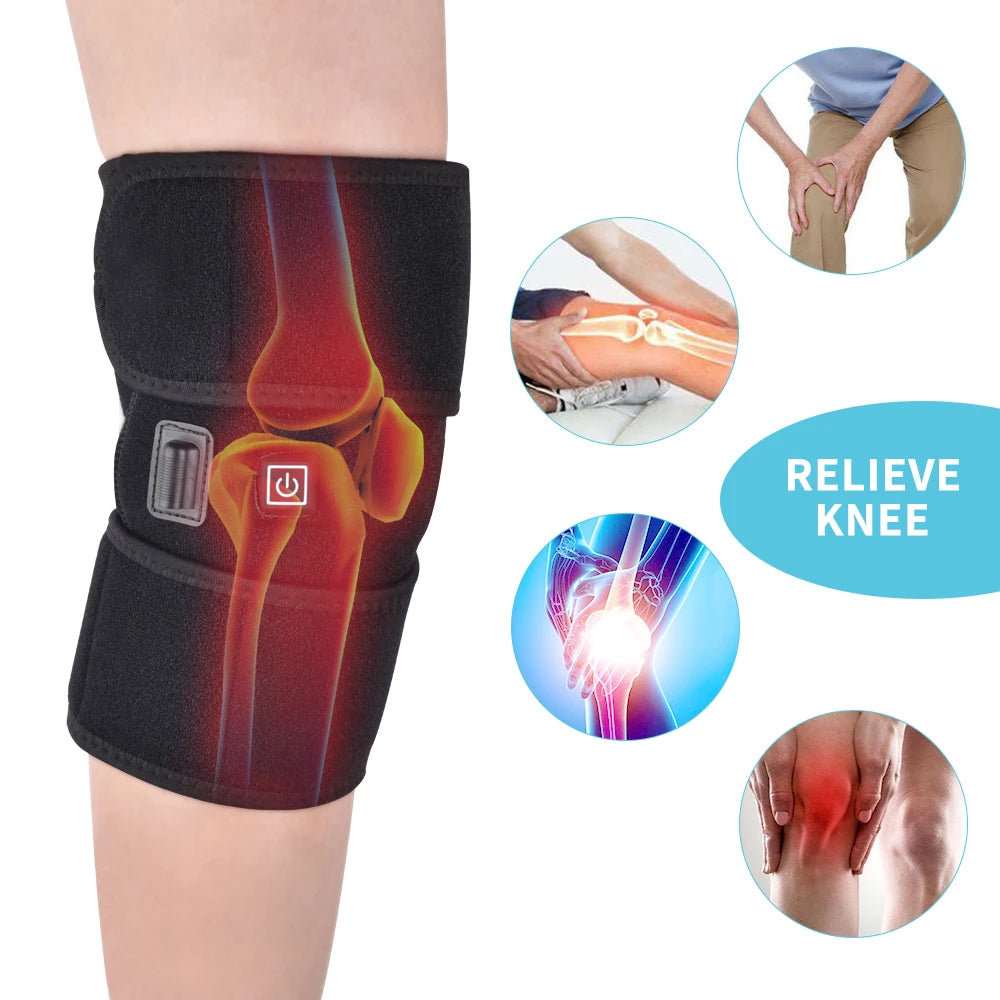 Electric Heated Knee Support Brace for Joint Relief
