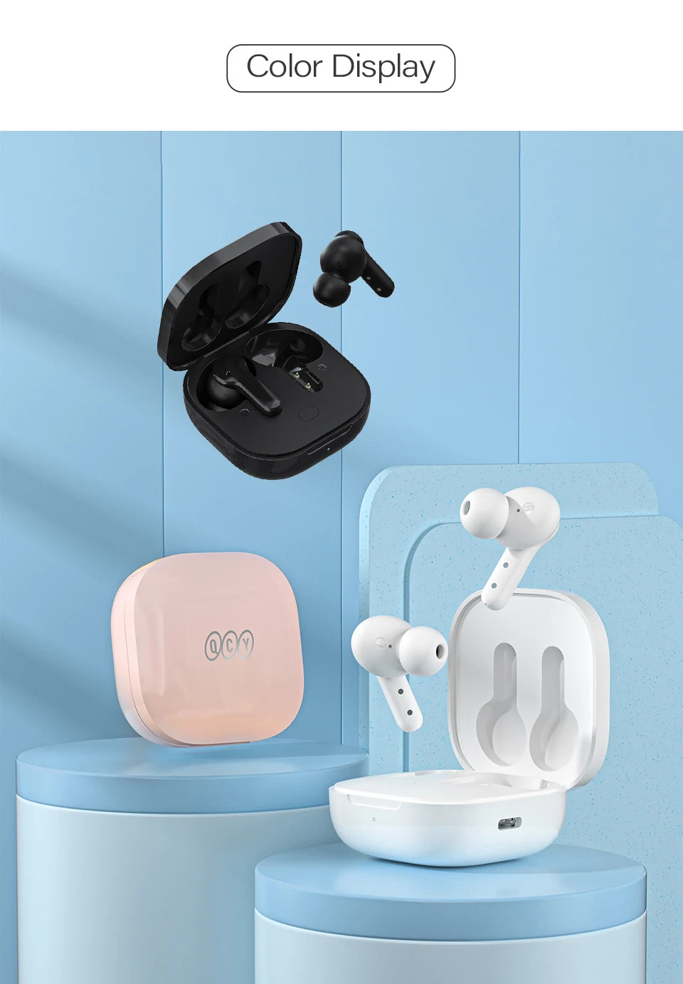 Bluetooth 5.1 True Wireless Earbuds with 40H Playtime