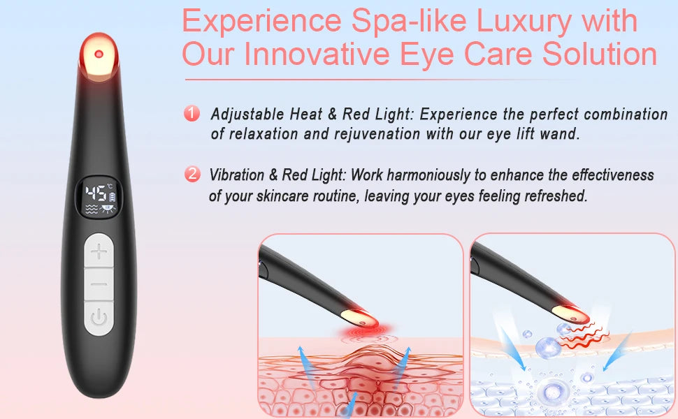 3-in-1 LED Vibration Eye and Face Lifting Wand - 9