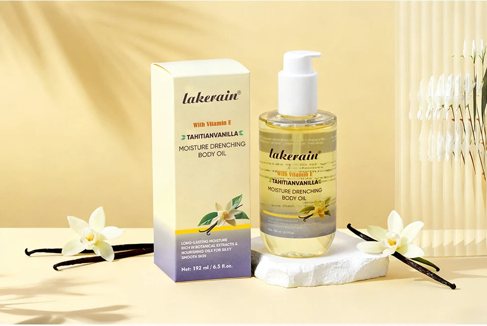 Moisture Drenching Vanilla Body Oil for Dry Skin