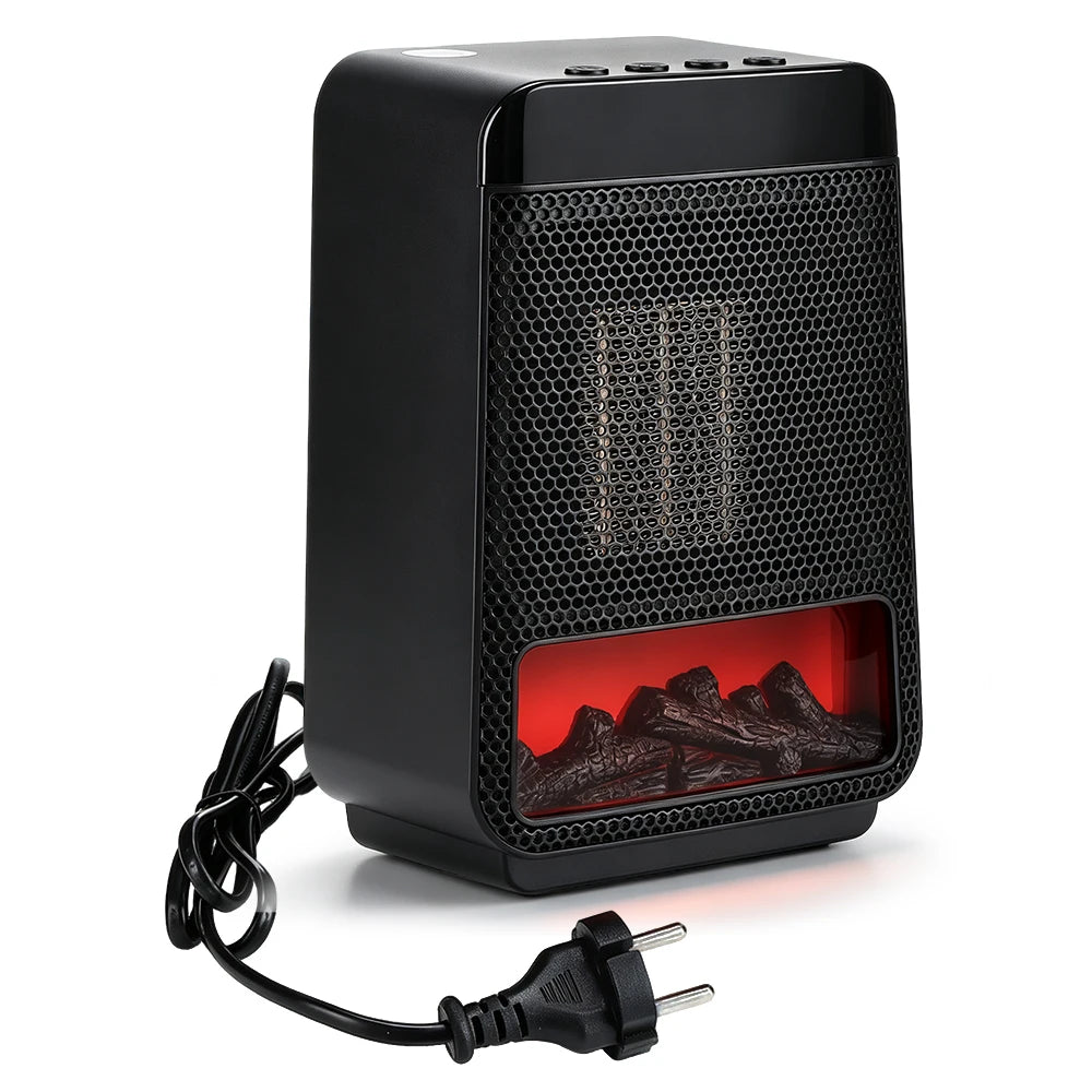Portable PTC Ceramic Space Heater with Ambient Flame Light - 26