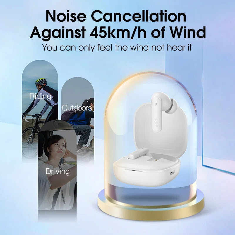 Active Noise Cancelling Wireless Earbuds with Bluetooth 5.2
