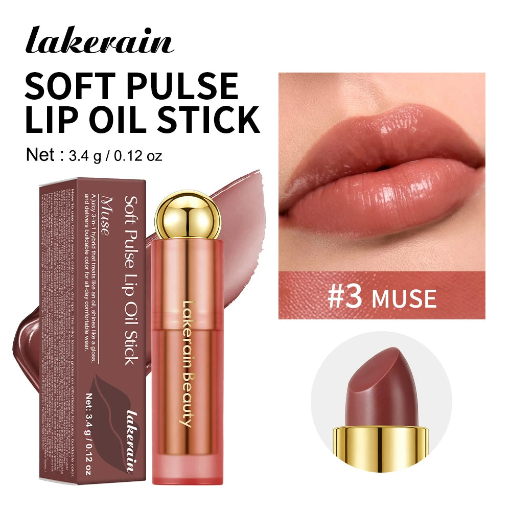 3-in-1 Tinted Moisturizing Lip Oil Stick - 24