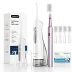 Portable Electric Water Flosser and Toothbrush Dental Care Set