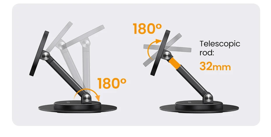 Magnetic 360° Rotating Desktop Phone Stand - 15