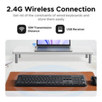 Ultra-Slim 2.4G Wireless 104-Key Full-Size Keyboard