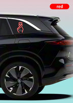 Solar USB Heart Neon LED Car Window Atmosphere Light with Sensors