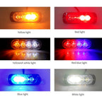 4 LED Side Marker Indicator Light for Cars Trucks Trailers 12V 24V