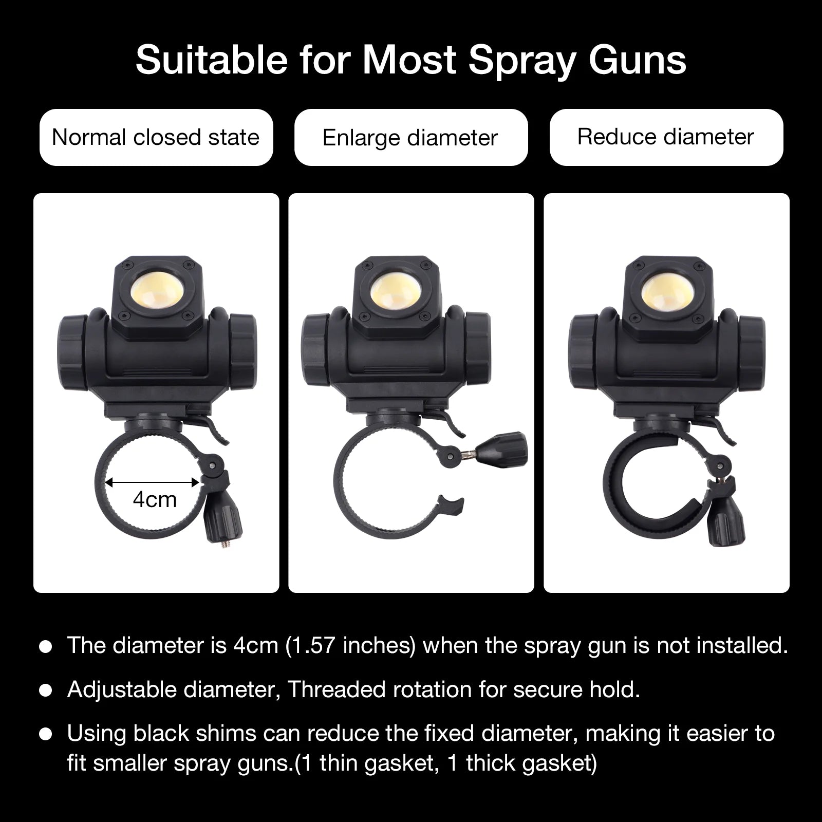 Adjustable LED Paint Spray Gun Light for Precision Automotive Detailing - 3