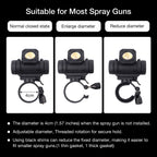 Adjustable LED Paint Spray Gun Light for Precision Automotive Detailing