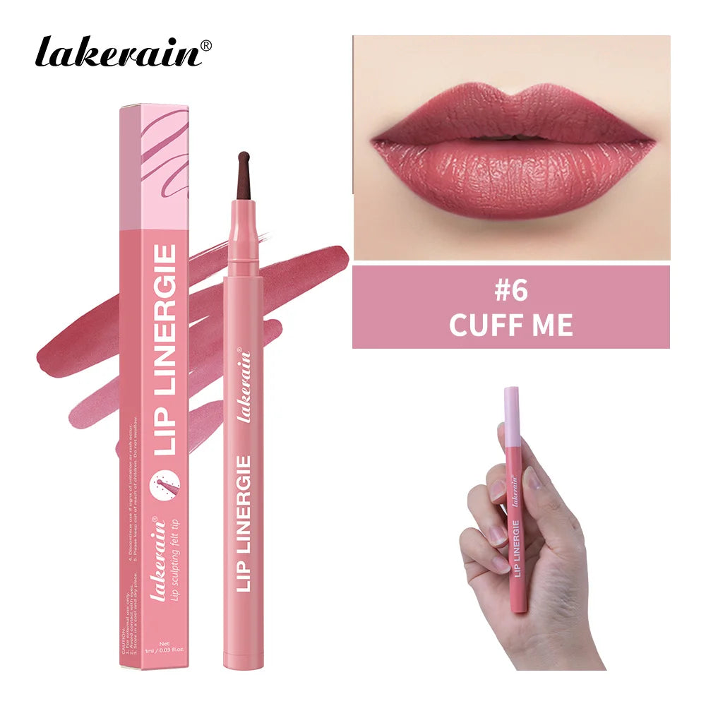Dual-Sided Long-Lasting Waterproof Lip Stain and Liner Pen