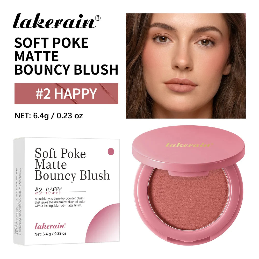 Matte Cream-to-Powder Bouncy Blush for Natural Flush - 24