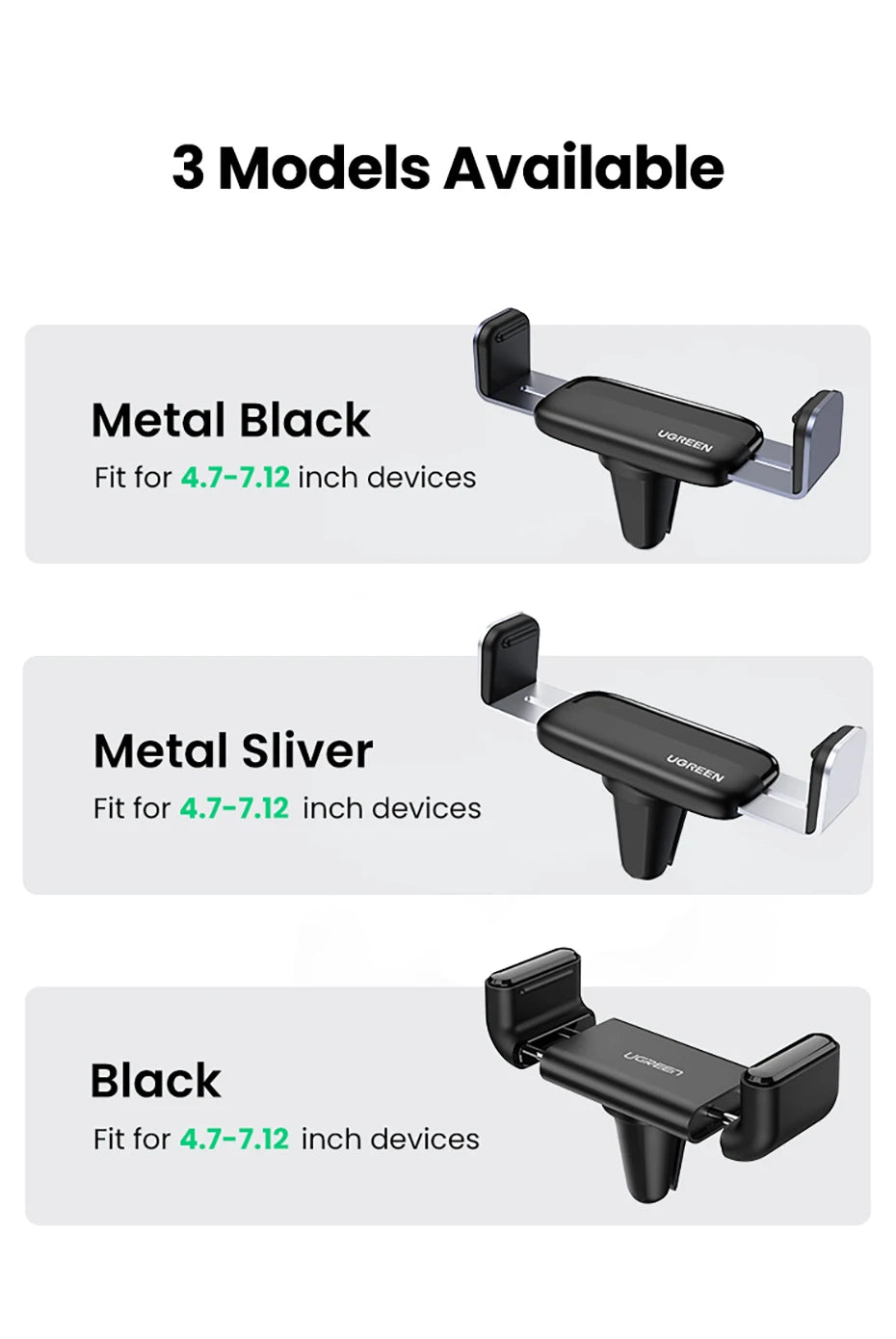 Adjustable Air Vent Car Phone Mount Holder