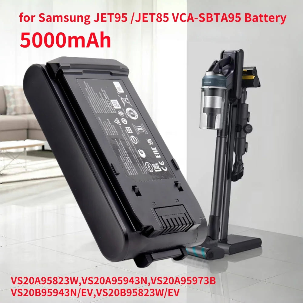 5000mAh Replacement Battery for Cordless Vacuum Cleaners