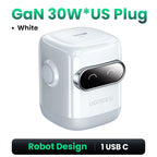 65W GaN Fast Wall Charger with Robot Display
