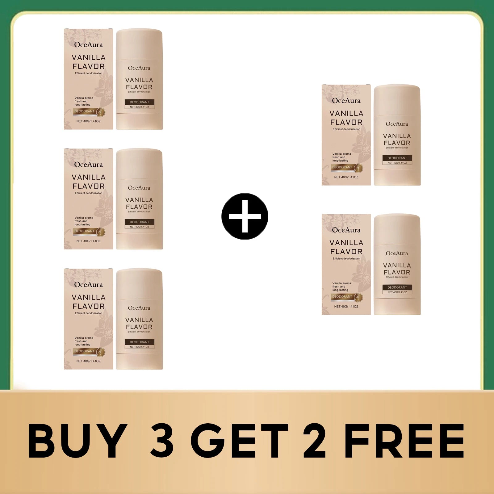 Vanilla Scented Underarm Deodorant Stick - 13