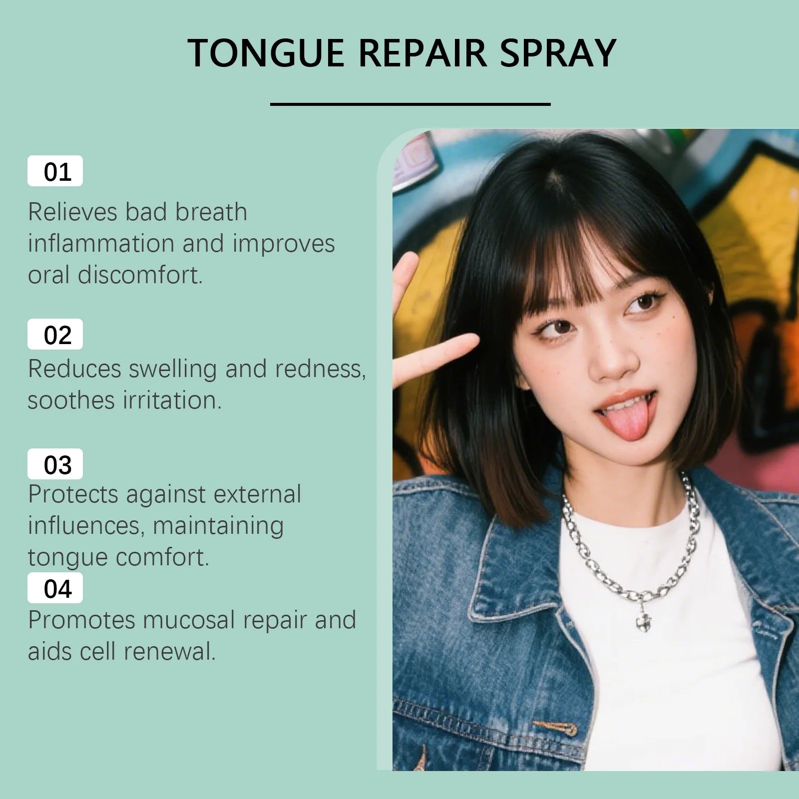 Tongue Repair Spray for Fresh Breath and Oral Care - 10