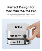 Docking Station for Mac Mini M4 with M.2 SSD Slot and 4K DisplayPort