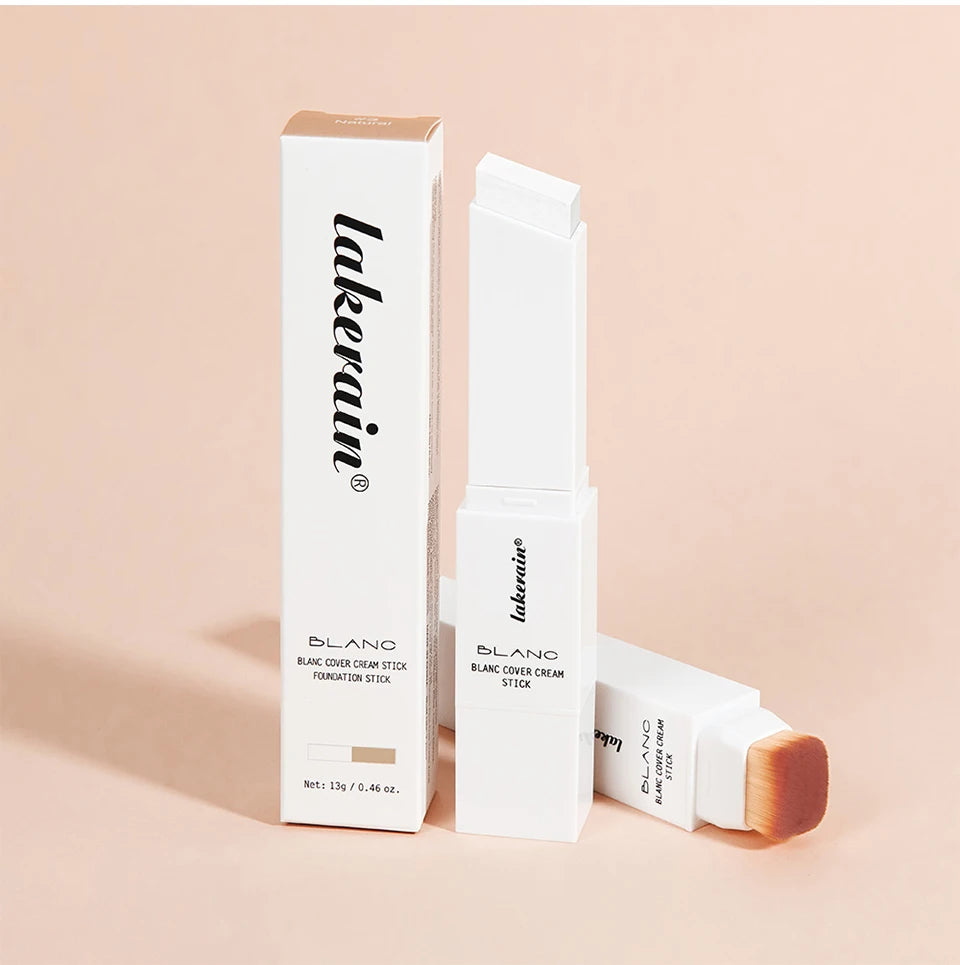 Full Coverage Cream Foundation Stick with Detachable Brush