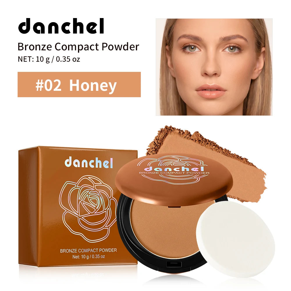 Matte Pressed Bronzing Powder for Contouring and Oil Control