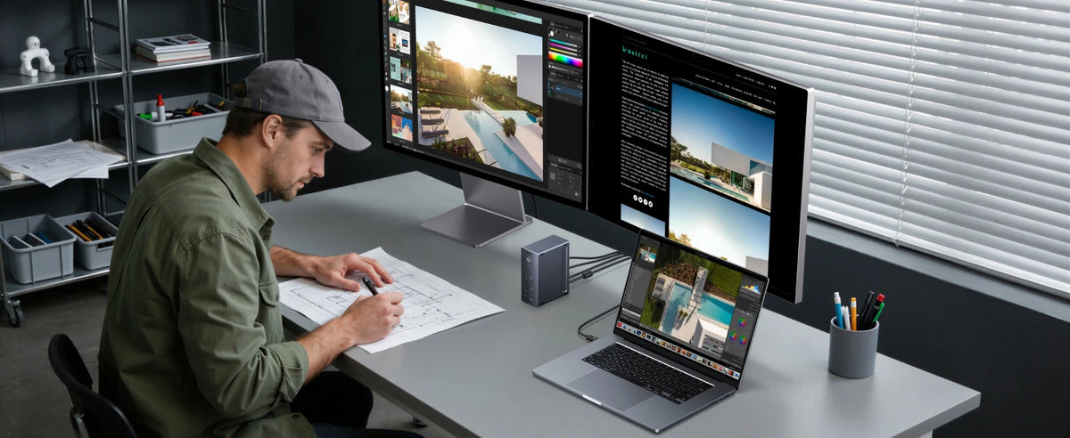 13-in-1 Thunderbolt 4 Docking Station 40Gbps 8K Dual Display Hub