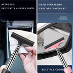 Telescopic Car Rearview Mirror Wiper Stainless Steel Cleaning Tool