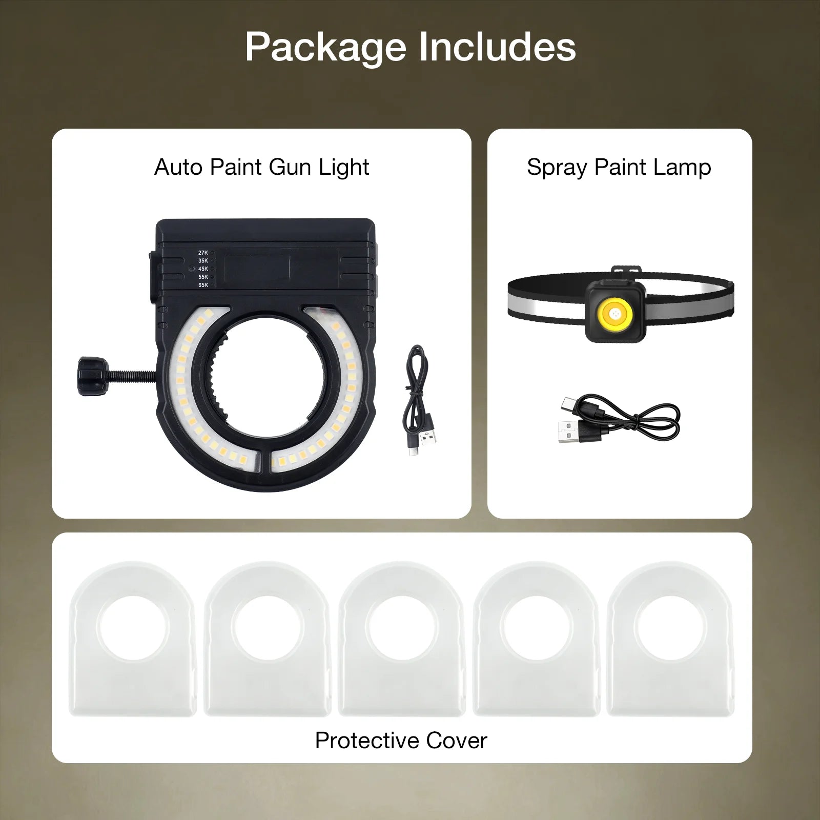 Adjustable LED Spray Gun Lighting for Precision Paint Work - 17