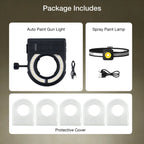 Adjustable LED Spray Gun Lighting for Precision Paint Work