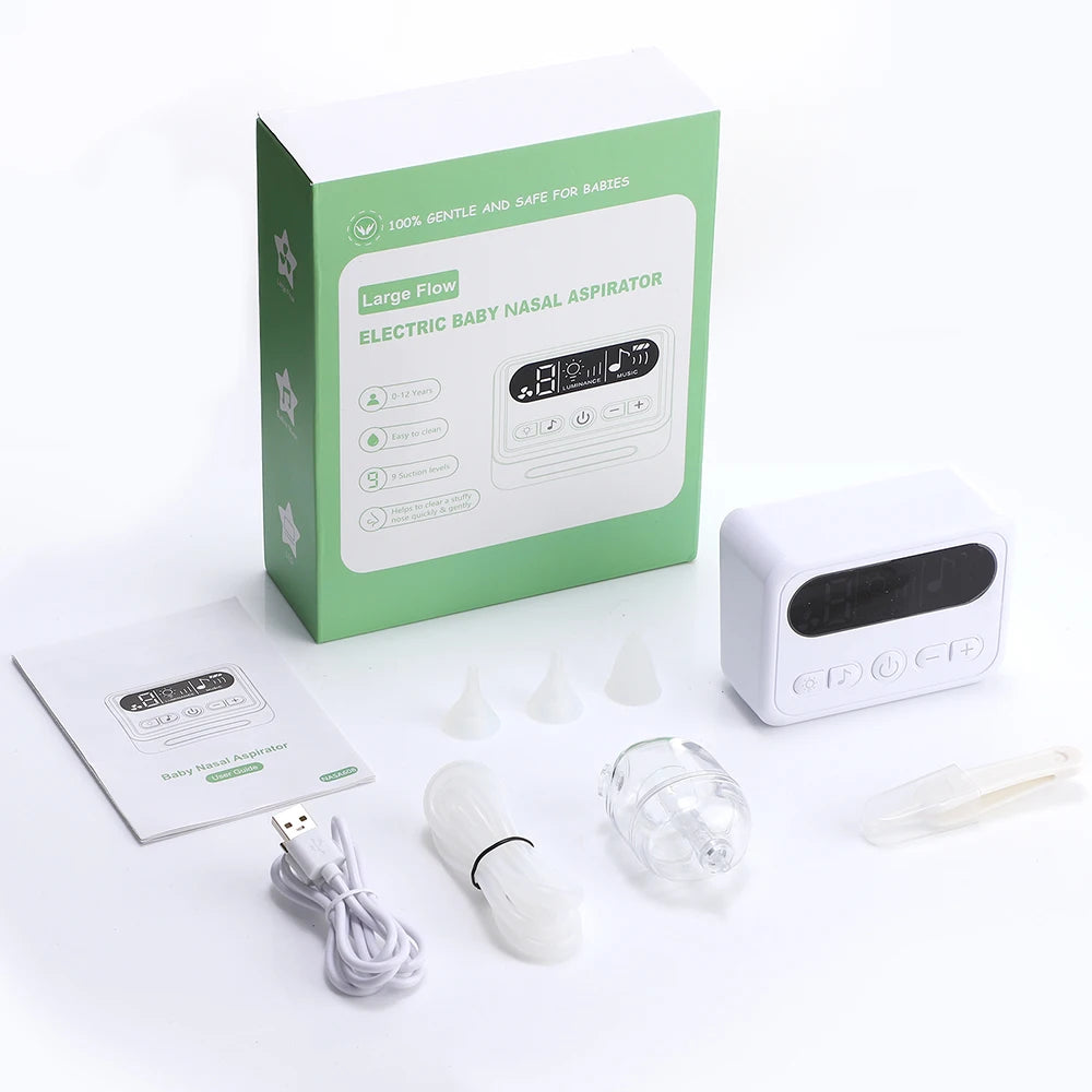 Electric Baby Nasal Aspirator with Music and Suction Control